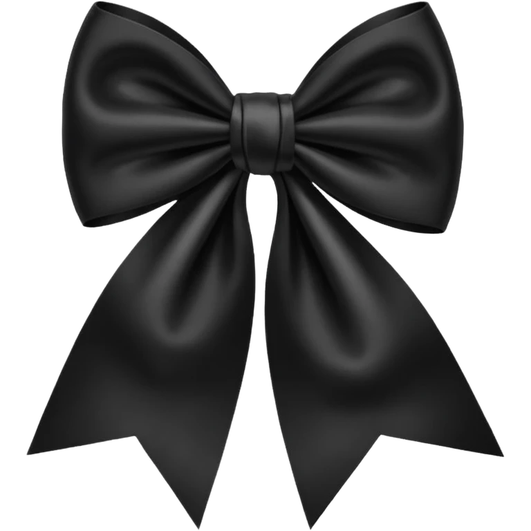 Black bow emoji