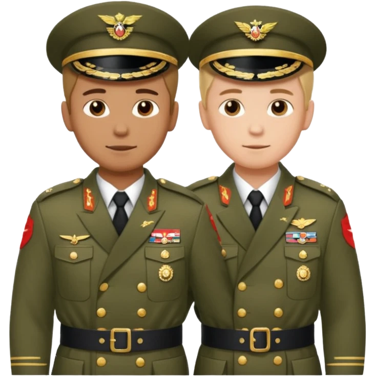 two brothers and two different sides of the world fighting, but still being in brotherly love emoji