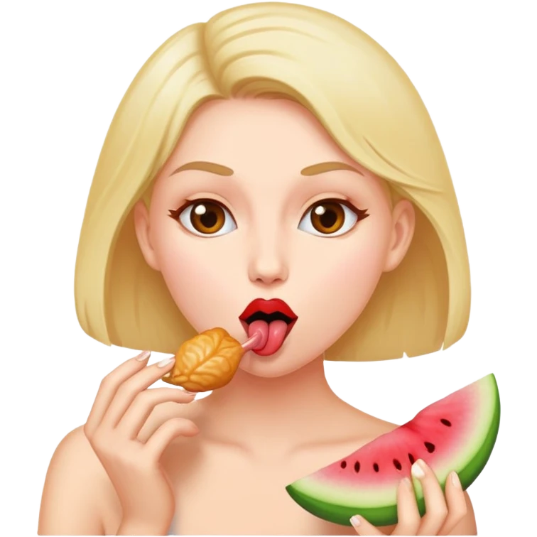 Женщина лижет пизду  emoji