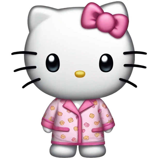 Hello Kitty en pyjama hello kitty  emoji