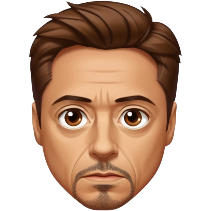 robert downey jr serious emoji