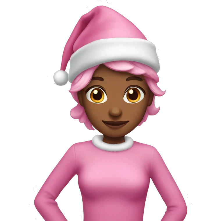 pink christmas  emoji