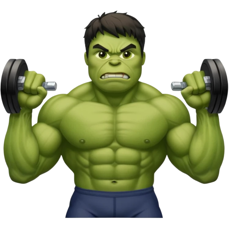 Hulk who says - at globle gym, we are better than you and we know it. emoji