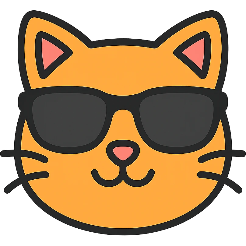 cat wearing sunglasses emoji