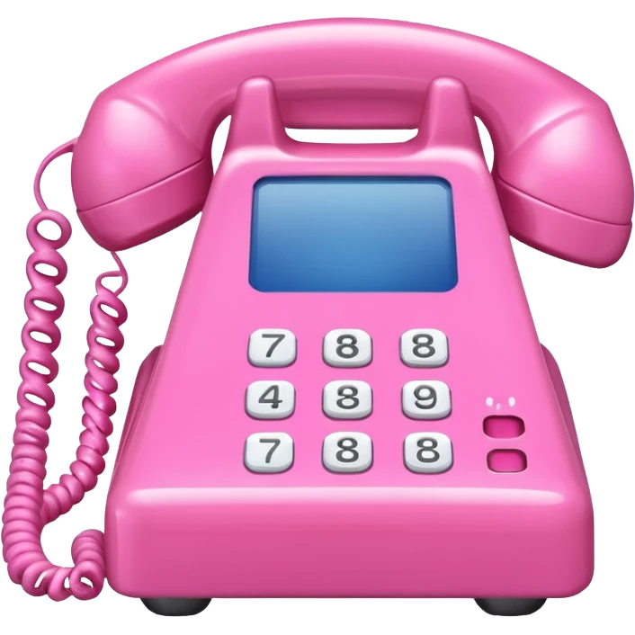 pink phone call caller id bubble emoji