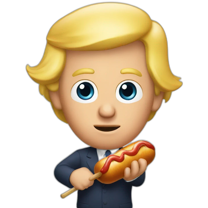 trump-holding-his-sausage emoji