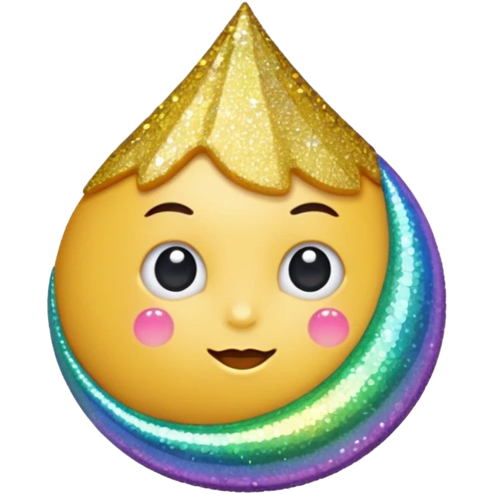 bolinha glitter emoji
