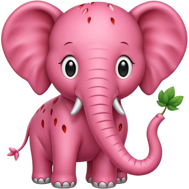 Strawberry elephant  emoji