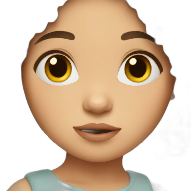 magda brown hair baby emoji