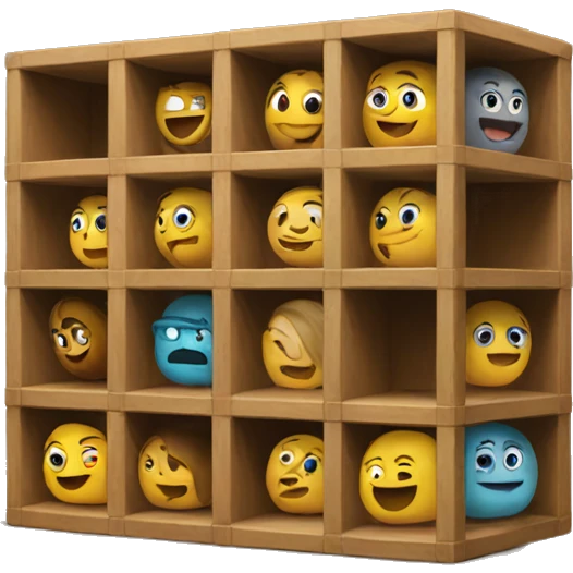 Eight cubed shelf  emoji