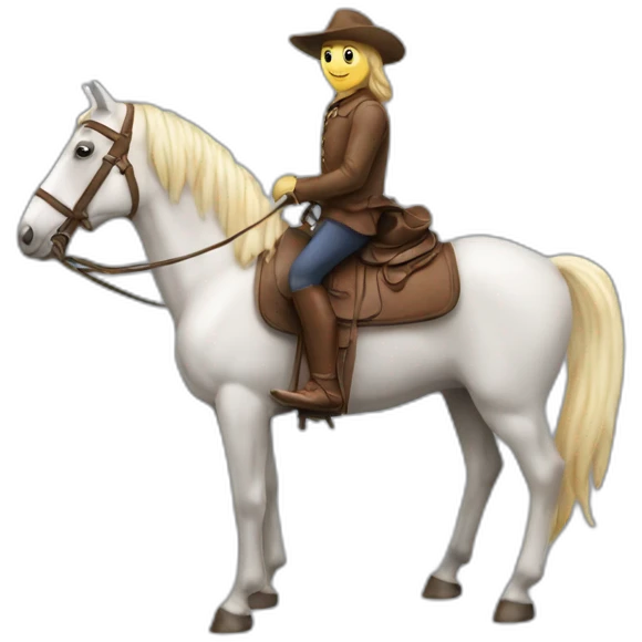 Caca sur un cheval emoji