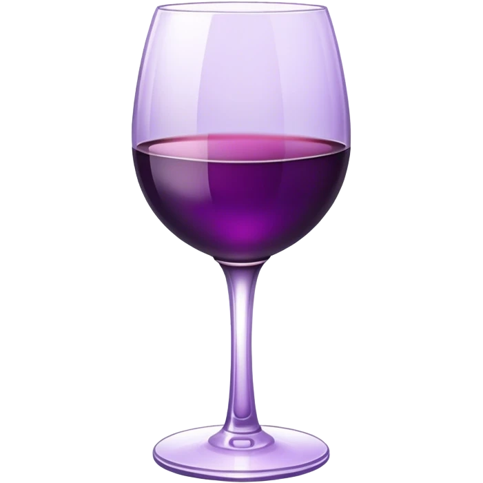 Purple glass of wine emoji
