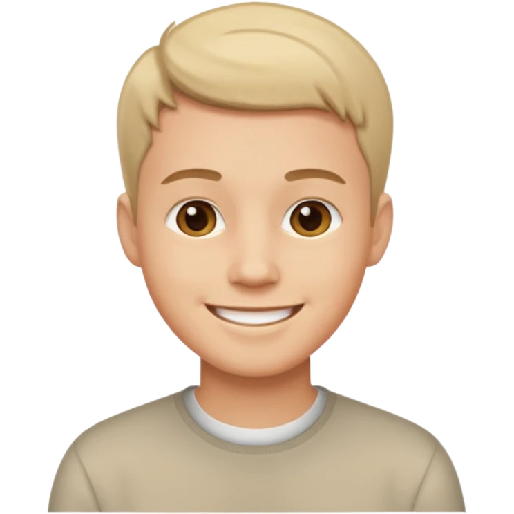 short haired man emoji