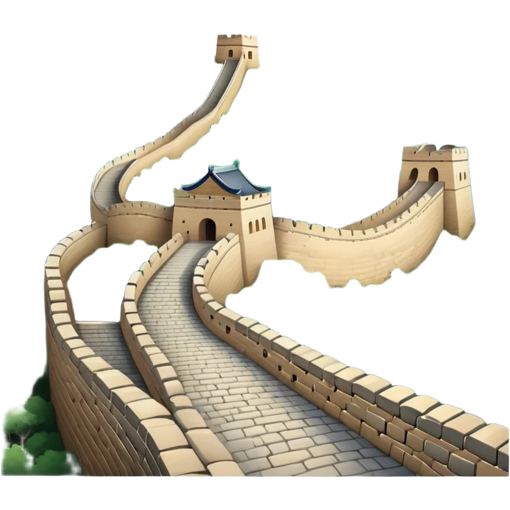 Great Wall of China landmark emoji