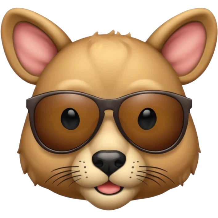 animal head and body wtih sunglasses  emoji