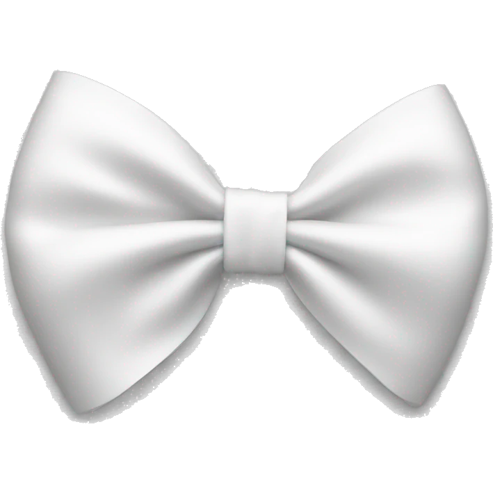 White bow on white bow emoji