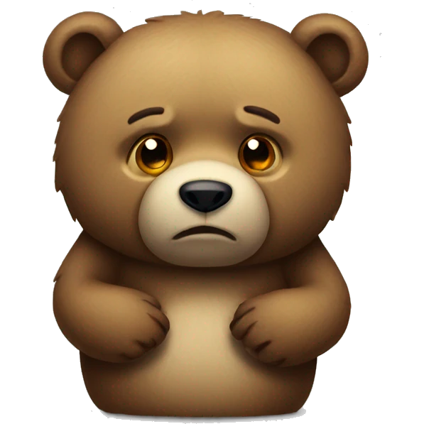Sad bear emoji