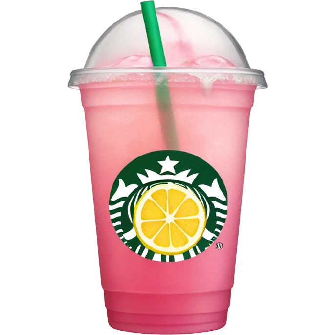 Starbucks pink lemonade  emoji