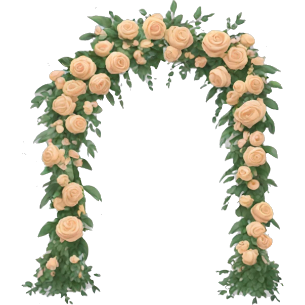 Wedding floral arch emoji