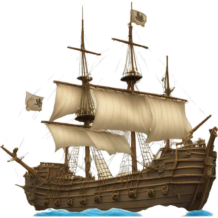 War ship XVII century emoji