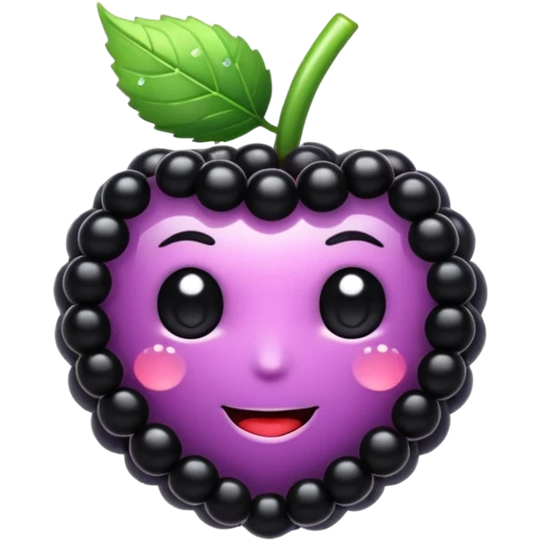 black berry with sparkles  emoji