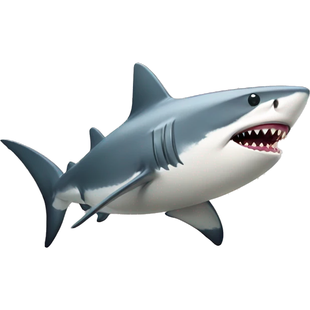 a shark with wine bow emoji