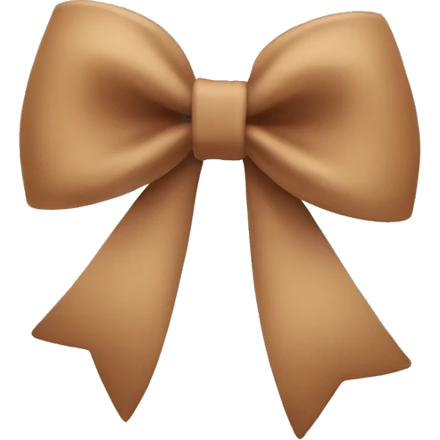 Light Brown bow  emoji