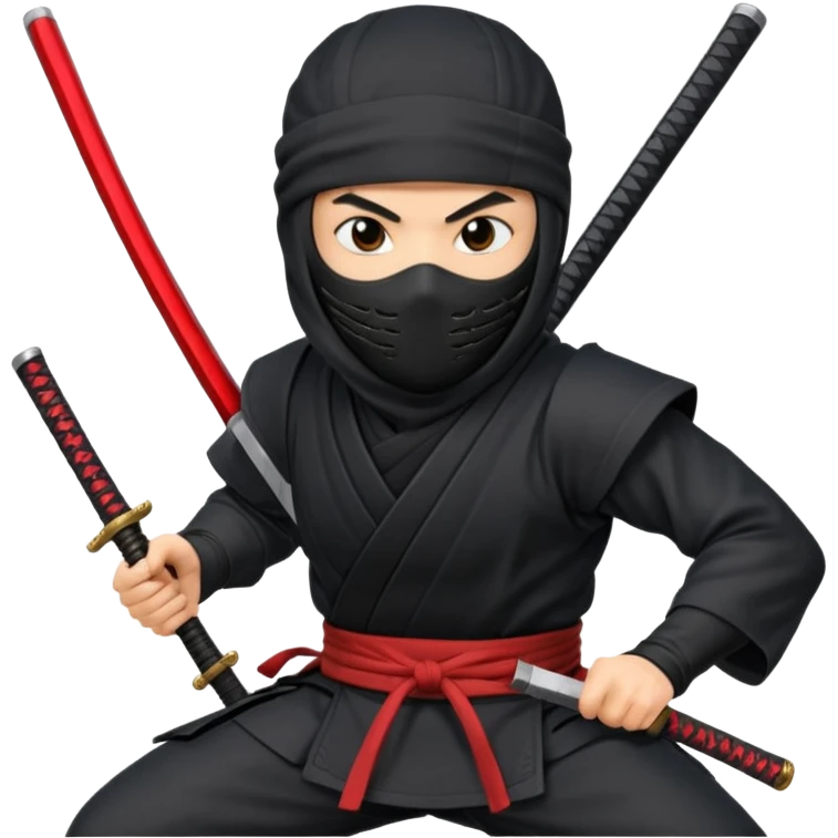 ninja with text emoji