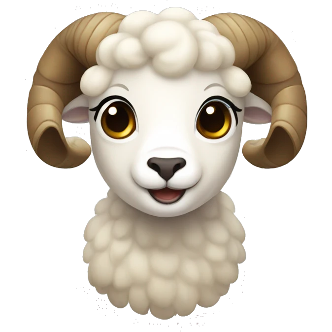 cute ram emoji