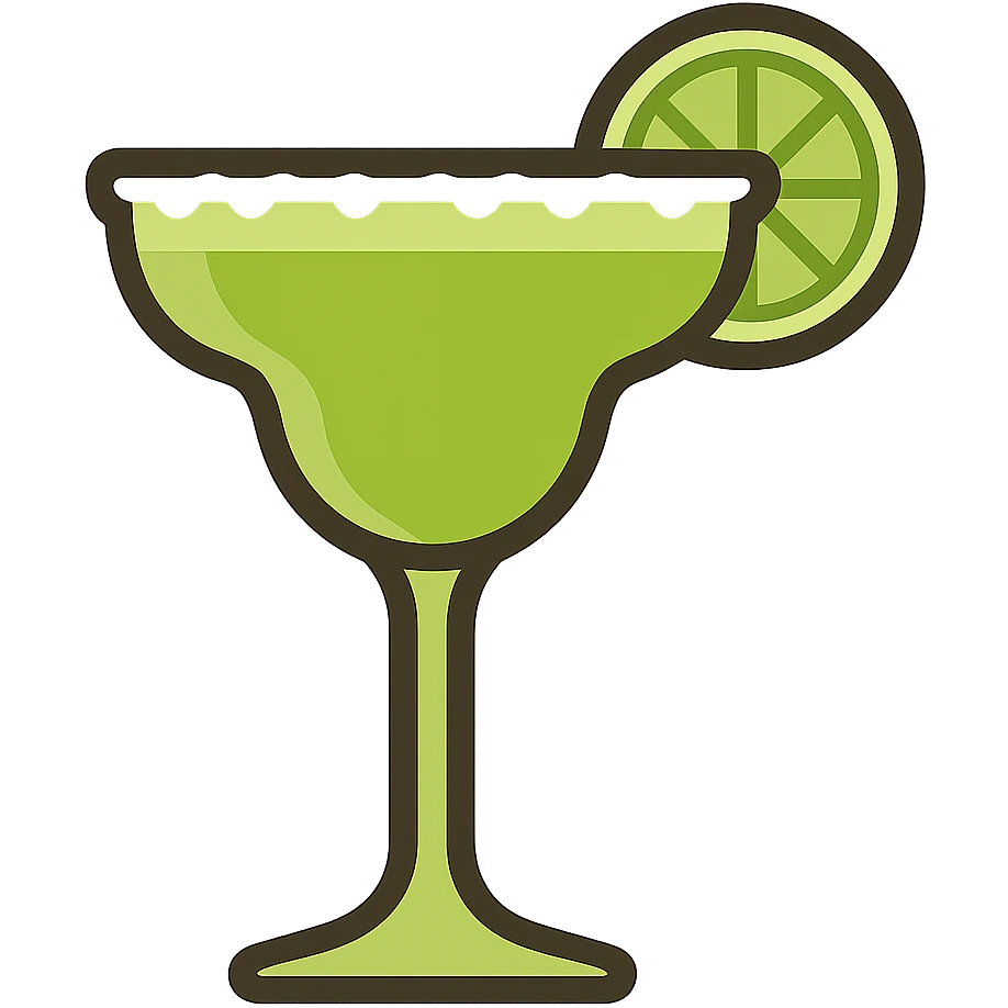 flat toon margarita emoji