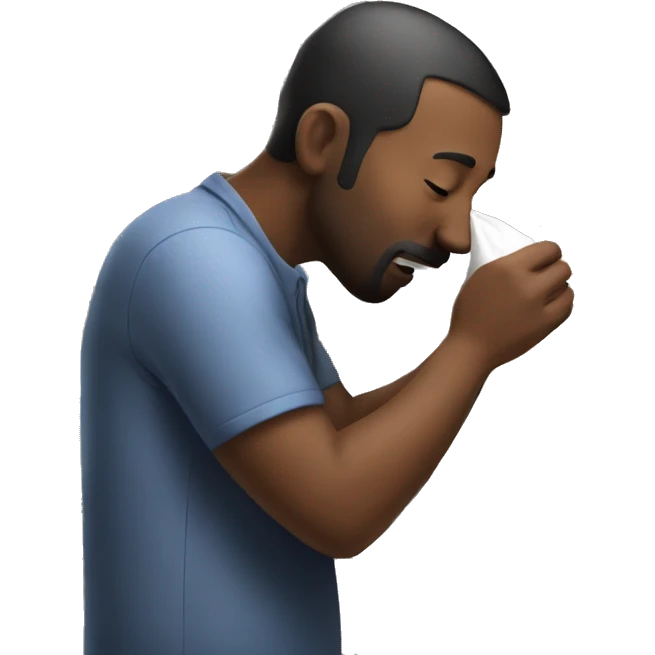 man smelling flour  emoji