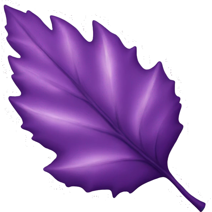 Purple leaf emoji