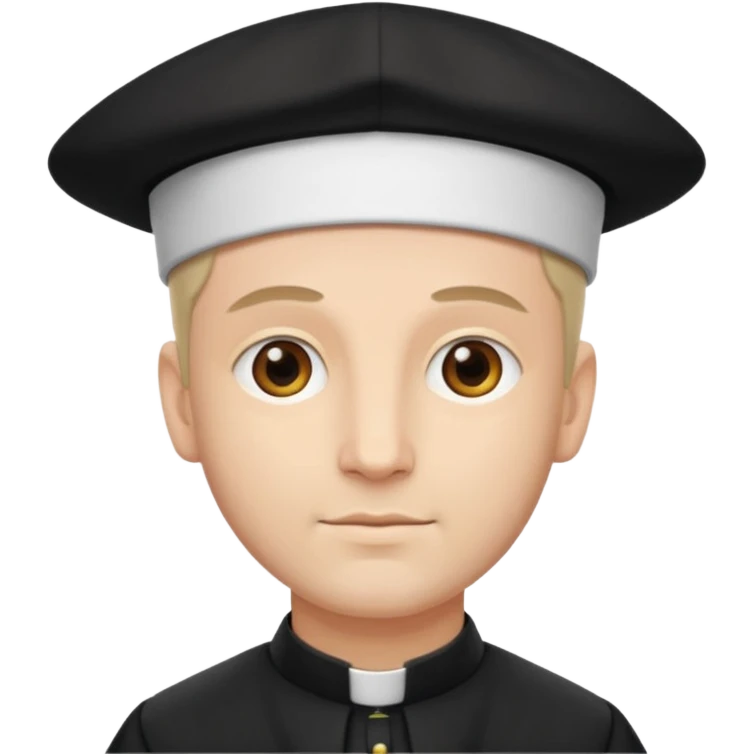 Priest with a hat  emoji