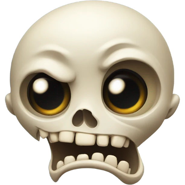 shocked skull emoji
