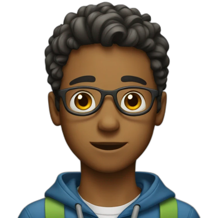 Smart boy emoji