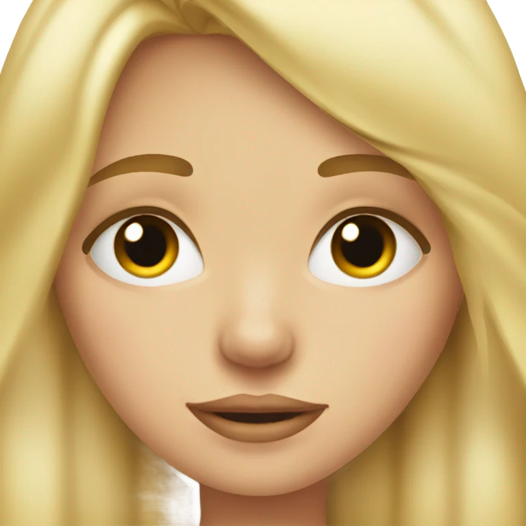 Blonde girl with tears in eyes  emoji