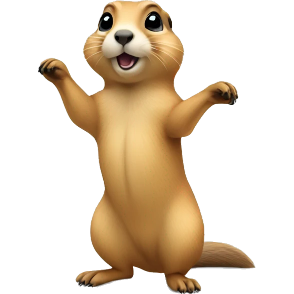 prairie dog stretching emoji
