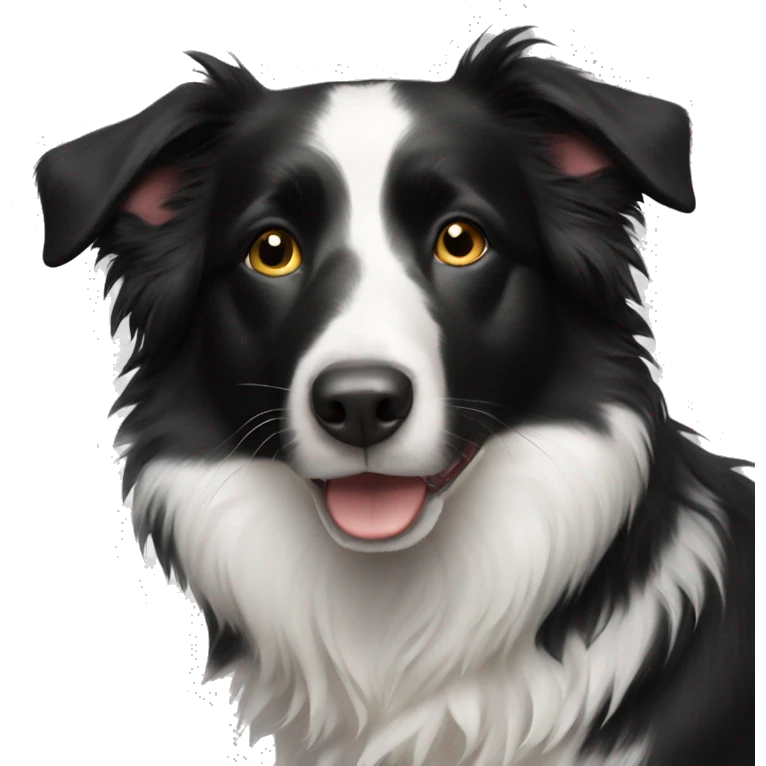 black border collie emoji