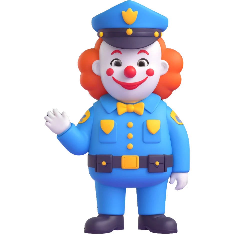 clown policeman emoji