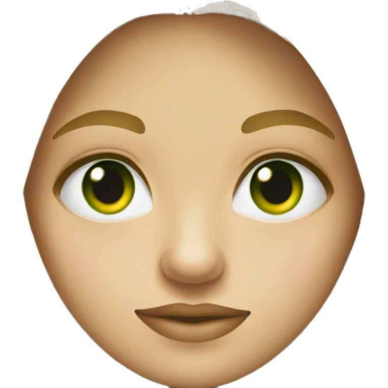Una mujer rubia de ojos verdes  emoji