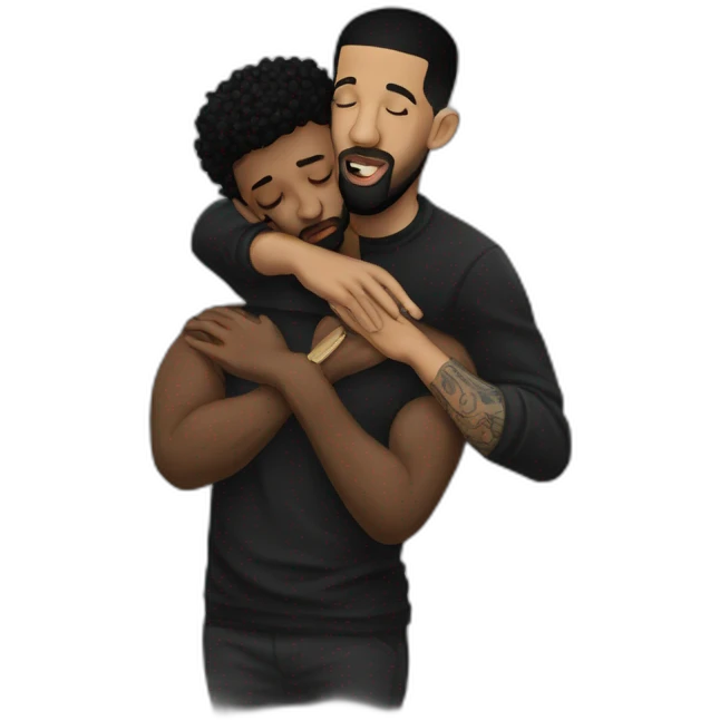 drake kissing 21 savage emoji