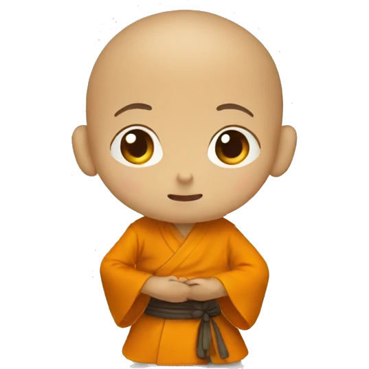 child monk bow emoji