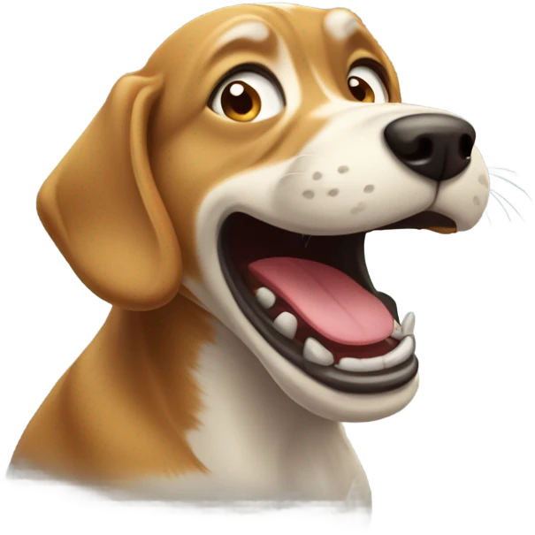 Barking dog emoji