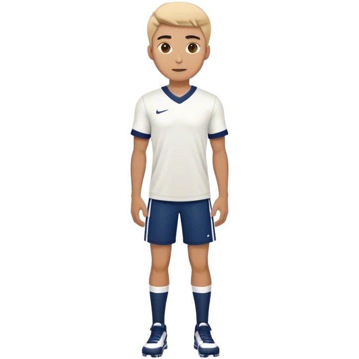full body view of guy in sports team emoji
