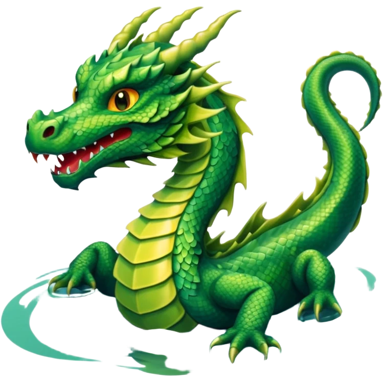 dragon in the lake emoji