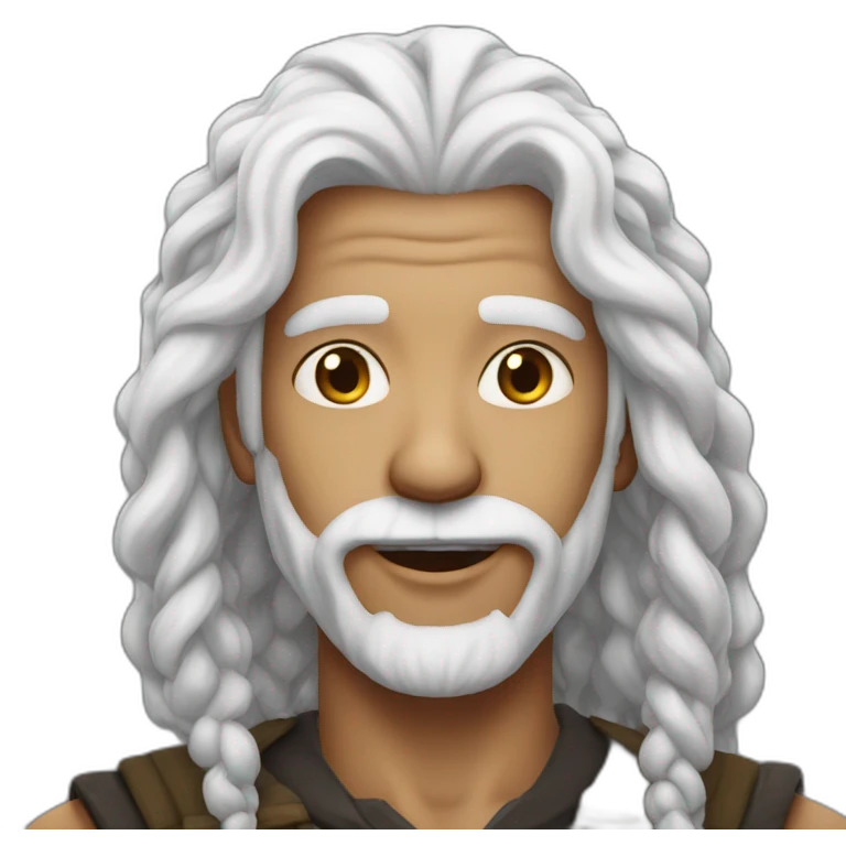 ganjar pranowo white hair emoji