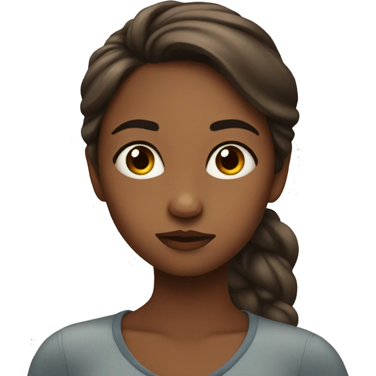Girl side eyeing emoji