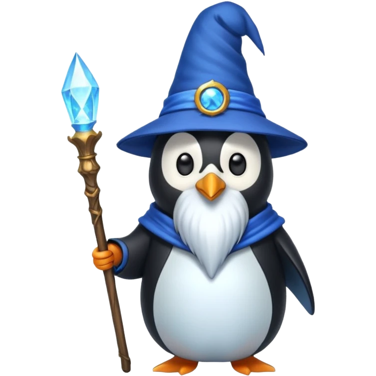 Penguin Wizard emoji