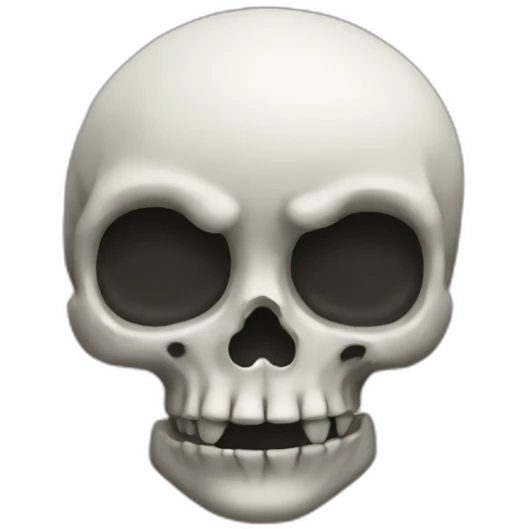 Skully heart emoji