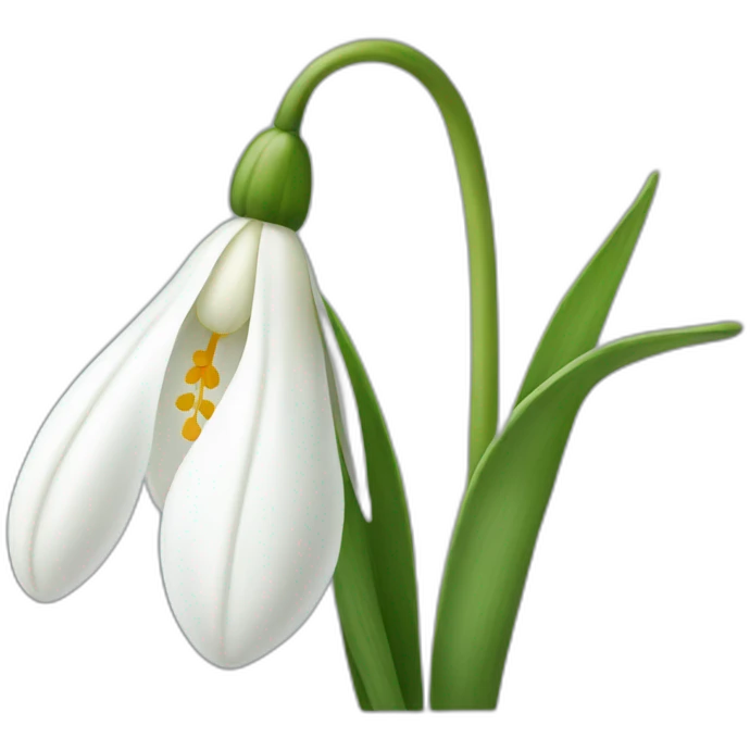 snowdrop emoji
